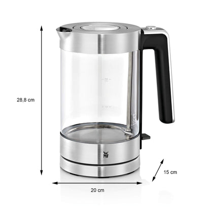 WMF Lono Glaswasserkocher 1,7 Liter mit Kalkfilter, 3000 Watt