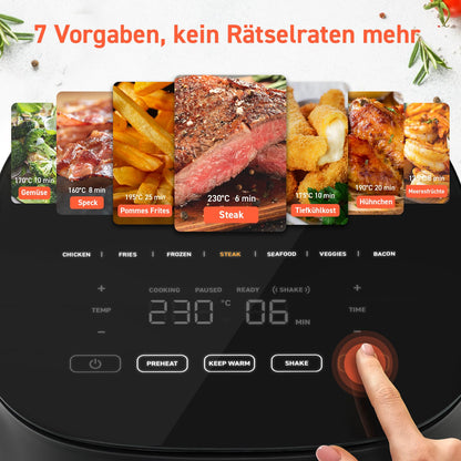 COSORI 7-in-1 Heissluftfritteuse – 55dB leise, Max 230°C