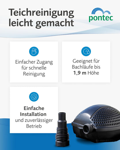 Pontec PondoMax Eco 1500 Filterpumpe für Teich & Wasserfall