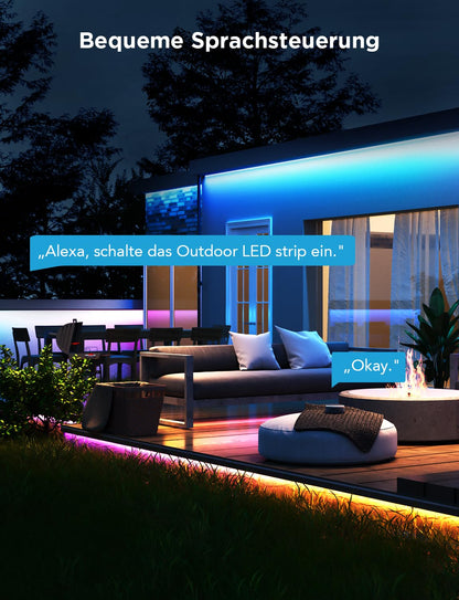 Govee LED Strip Outdoor RGBIC 10 m IP65 mit App- und Sprachsteuerung