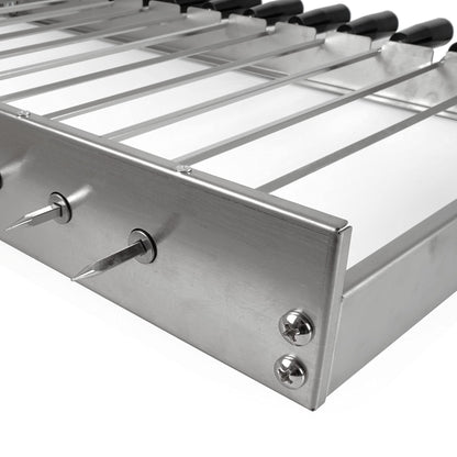 BBQ-Toro Spiessdreher – Edelstahl Drehspiess Aufsatz mit Motor
