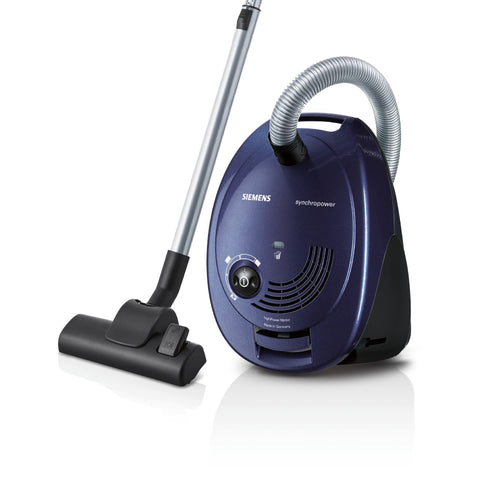 SIEMENS synchropower VS06B1110 Bodenstaubsauger - Moonlight Blue. Ovaler, mondblauer Bodenstaubsauger. Entfernt Schmutz von Bodenbelägen.