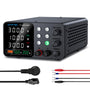 WANPTEK POWER Labornetzteil 30V 10A, rechteckig, dunkel, LED-Anzeige. Liefert regelb. Gleichspannung/strom für Elektronik, mit USB-Schnellladung.