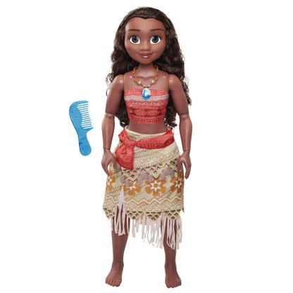Jakks Pacific Disney Princess Vaiana Spielpuppe 80 cm, große Anziehpuppe in typischem Inseloutfit, dient zum fantasievollen Rollenspiel.