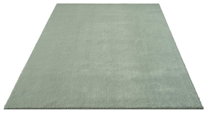 the carpet Relax Kurzflor-Teppich in Felloptik, Grün, 140 x 200 cm