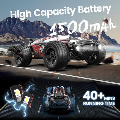 DEERC 9206E RC Auto 4WD 1:10 Monstertruck mit 2 Akkus, 48 km/h