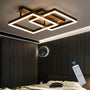 SEATAIN LED Deckenleuchte dimmbar Holz schwarz 47cm. Schwarze Holzleuchte, 47cm Durchmesser. Spendet dimmbares LED-Licht zur Raumbeleuchtung.