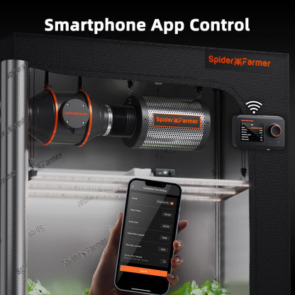 Spider Farmer Abluftset 150mm GGS WiFi Controller – Growzelt