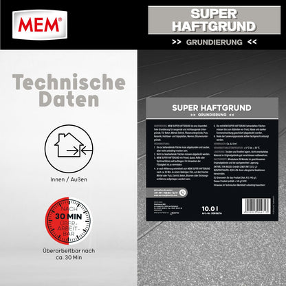 MEM Super-Haftgrund Haftvermittler lösemittelfrei, 10 l