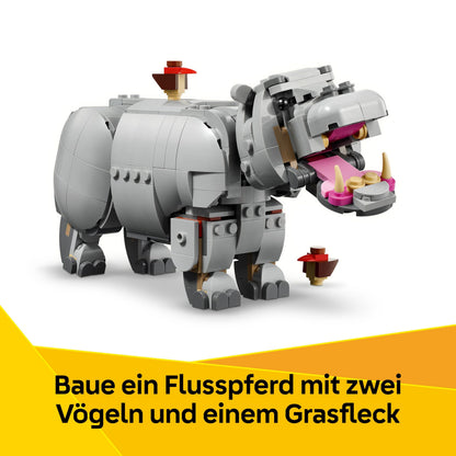 LEGO Creator 3in1 Wilde Tiere: Prächtiges Nashorn mit Vögeln 31171