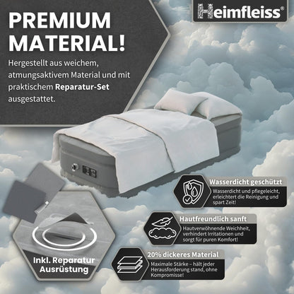 Heimfleiss Premium Luftmatratze selbstaufblasend 1 Pers. - 100x200 cm