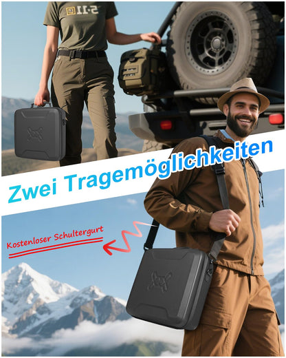 Mwin Starlink Mini Tasche – Hartschalen-Schutzhülle, schwarz