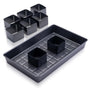 Zenker Zahlen- und Buchstaben Backform Set 9-teilig PFAS-frei, schwarze Formen aus C-Stahl