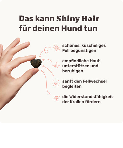 mammaly Shiny Hair Fellpflege Snacks für Hunde mit Bierhefe, 350 g