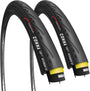 Fincci Rennrad Reifen 700x25c 2er-Pack mit Pannenschutz 120 TPI – schwarzer Faltreifen mit Slick-Profil