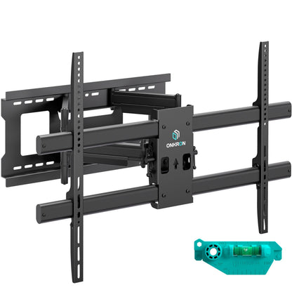 ONKRON M10-B TV Wandhalterung schwenkbar – Ultra Slim Schwarz. Halterung zur Wandmontage, ermöglicht flexible TV-Ausrichtung.