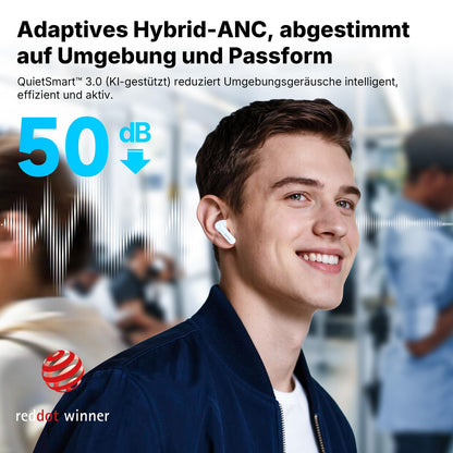 EarFun Air Pro 4+ In-Ear Bluetooth Kopfhörer mit Noise Cancelling
