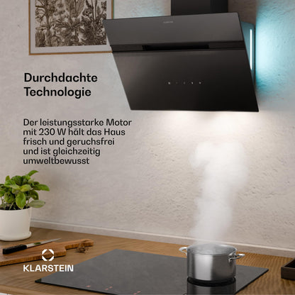 Klarstein Alina Dunstabzugshaube - 60cm Umluft Schwarz