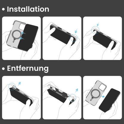 pitaka Ultradünne Aramidfaser Handyhülle iPhone 16 Pro - Schwarz/Grau