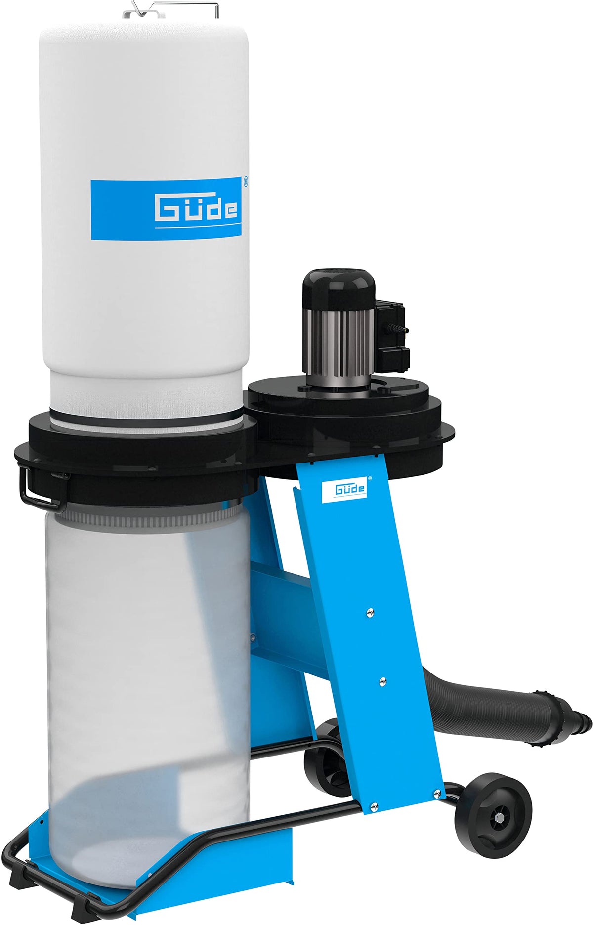 Güde Absauganlage GAA 65.1, 550 W, 1150 m³/h, 65 l, fahrbar, mit 2 m Saugschlauch zur Späneabsaugung
