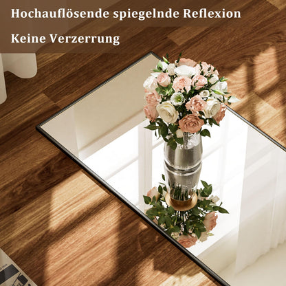 BEAUTYPEAK Ganzkörperspiegel 150x40 cm, Stand- und Wandspiegel Schwarz
