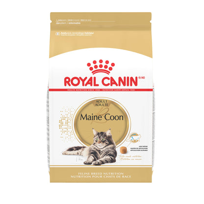 Royal Canin BREED HEALTH NUTRITION Maine Coon Trockenfutter - 6-Pound: Braune, würfelförmige Kroketten. Spezialfutter für Maine Coons; fördert Herz, Gelenke, Zahnhygiene.
