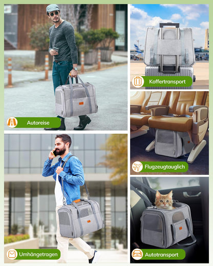Morpilot Katzentransportbox für Katzen & Welpen bis 7 kg, 47 cm
