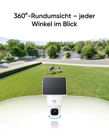 eufy eufyCam Solar Überwachungskamera aussen, 4er-Pack mit Homebase