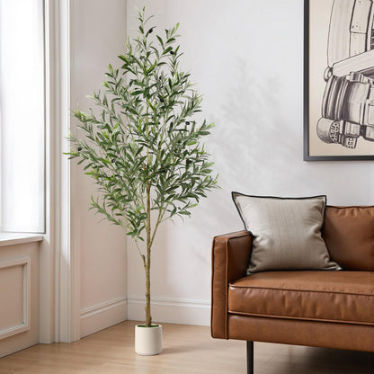 Alupssuc Künstlicher Olivenbaum Kunstpflanze Gross – 180cm