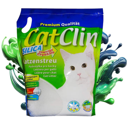 Catclin Silikat-Katzenstreu 64 L (8 x 8 L) Vorratspack