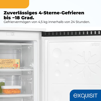 Exquisit Gefrierschrank GS581-051C, 85 l, 4-Sterne, weiss