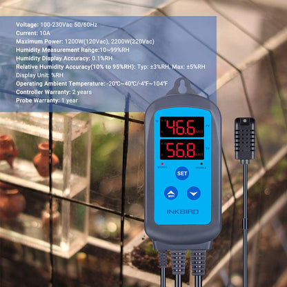 Inkbird IHC-200-WIFI Feuchtigkeitsregler – WLAN App-Steuerung