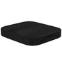 bonmedico Orthopädisches Sitzkissen Memory Foam Schwarz 41x41x5 cm mit Tragegriff und Anti-Rutsch-Noppen