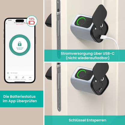 AVATTO Smart Türschloss Fingerabdruck, elektronischer Schliesszylinder