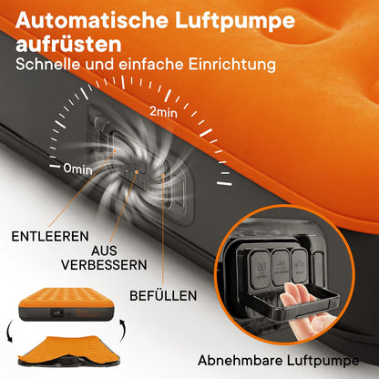 Luxchoice Luftmatratze selbstaufblasend mit Pumpe, 190 x 99 cm