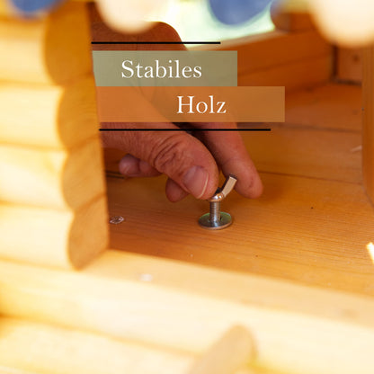 NaturTraum Vogelhaus V20 2 mit Ständer – Dach Stein Anthrazit