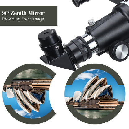 Einsteiger 70mm 400mm AZ Refraktor Reiseteleskop – Blau