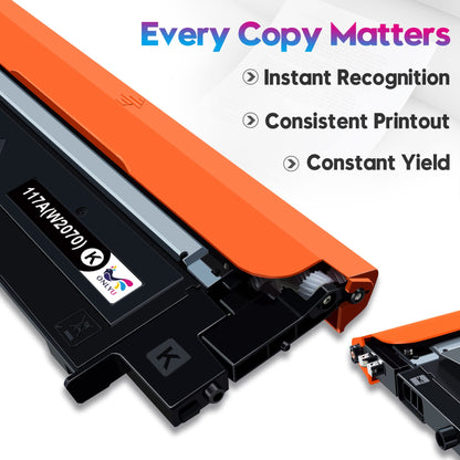 ONLYU 117A Toner Set kompatibel für HP Color Laser MFP 179fwg