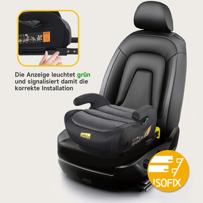Jovikids Sitzerhöhung Auto mit ISOFIX, ECE R129, 125–150 cm