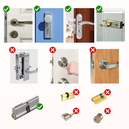 Elektronisches Türschloss Fingerabdruck Haustür – verstellbar 60-90mm