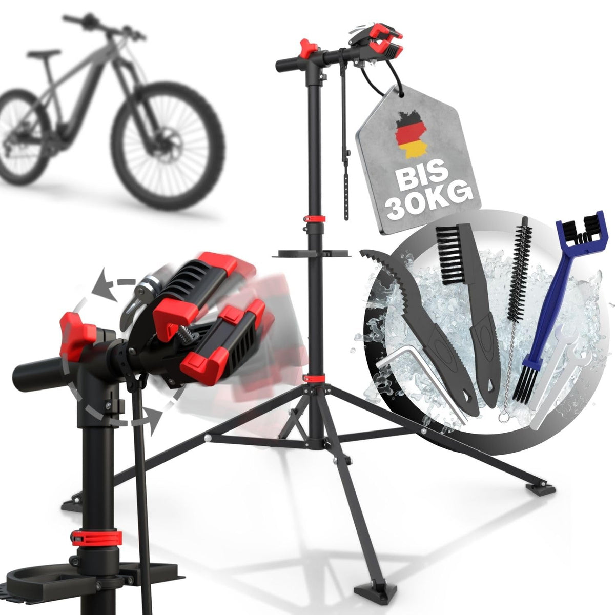 Tarpofix Velo Montageständer bis 30 kg, höhenverstellbar und faltbar