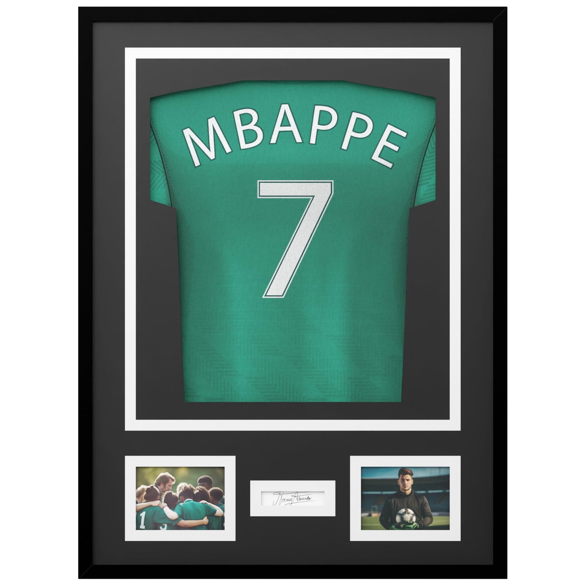 Avalo Objektrahmen Trikot Tief 60x80 cm – Schwarz Aluminium. Rechteckig, schwarz. Präsentiert Sporttrikots und Objekte.