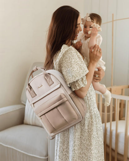 LOVEVOOK Wickelrucksack mit Wickelauflage, Beige-Khaki