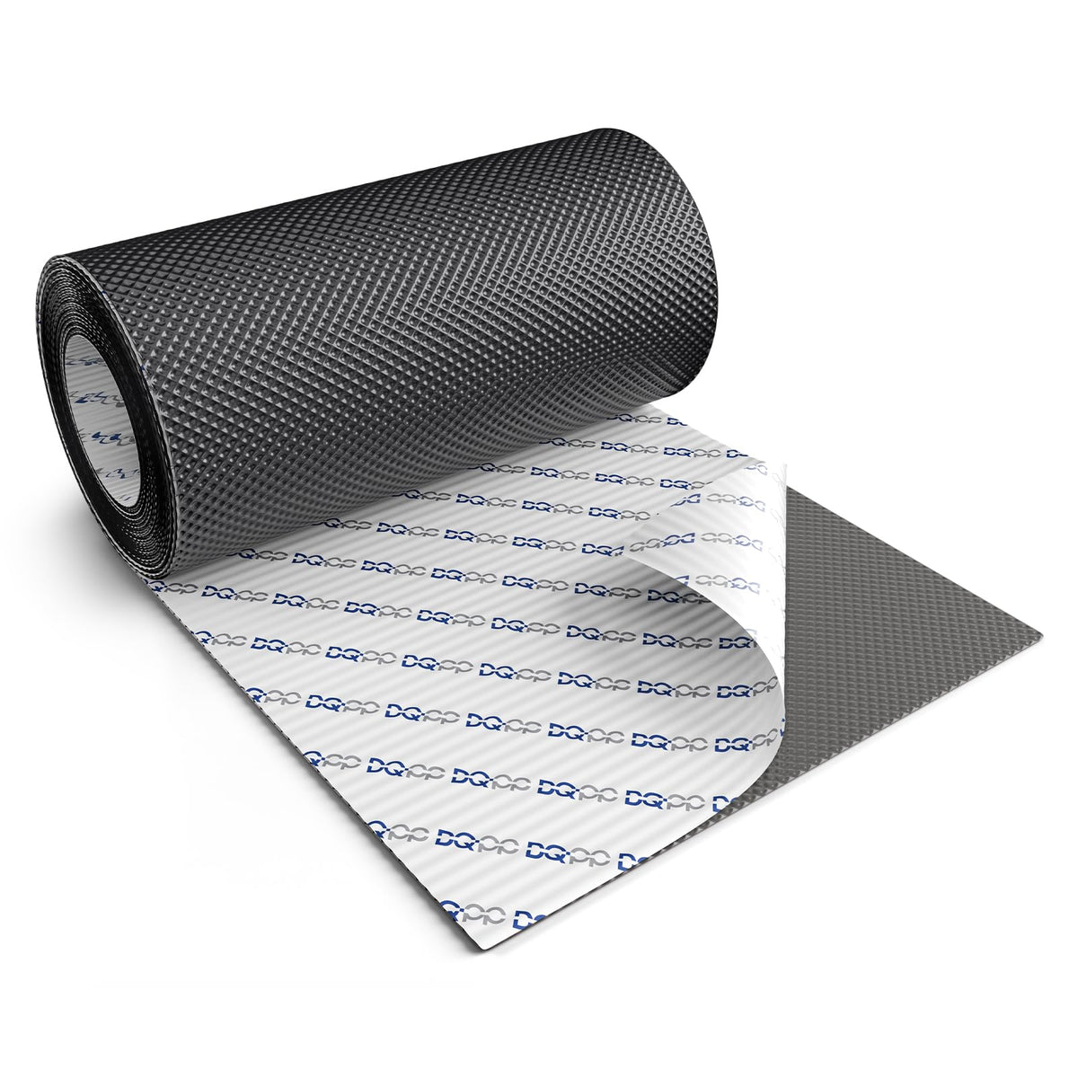 DQ-PP Wandanschlussband Aluminium Butyl 5m x 300mm Graphit RAL 7016, geriffelte 3D-Struktur