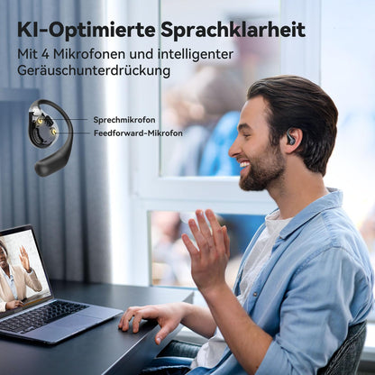 EarFun OpenJump Open-Ear Kopfhörer, Bluetooth, Hi-Res Audio, LDAC