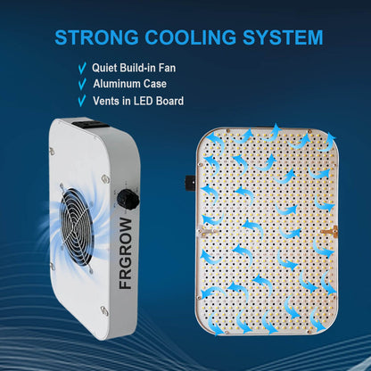FRGROW LED Pflanzenlampe 65W dimmbar, 6000 Lumen Vollspektrum