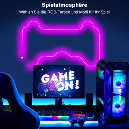 Cozylady RGB Neon LED Streifen 20 m, 24 V, mit App und Fernbedienung
