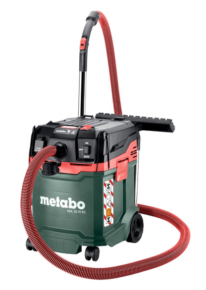 metabo ASA 30 M PC Nass-/Trockensauger mit Filterabreinigung. Robuster blau-schwarzer Sauger für Baustelle und Werkstatt.