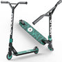 Apollo Genius Pro Freestyle Kinder Tretroller – ab 6 Jahren. Schwarzer Stunt Scooter mit Deck und Lenker für Freestyle-Tricks.