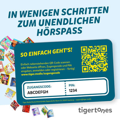 tigermedia tigertones Duo Prepaid 6 Monate Audio-Streaming für Kinder